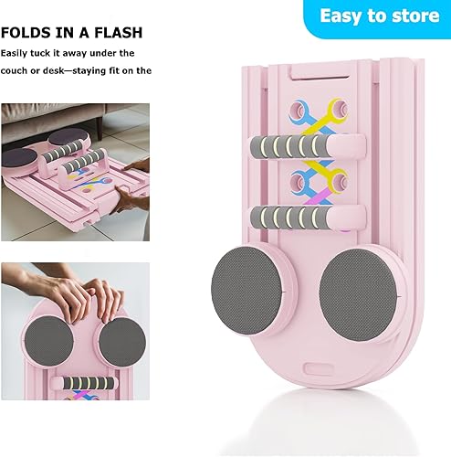 Miniatura 5 de Pilates Board, Multifunctional Pilates Reformer Machine with Ab Trainer, Portable Pilates Reformer for Core & Full Body Workout, Foldable Home Gym