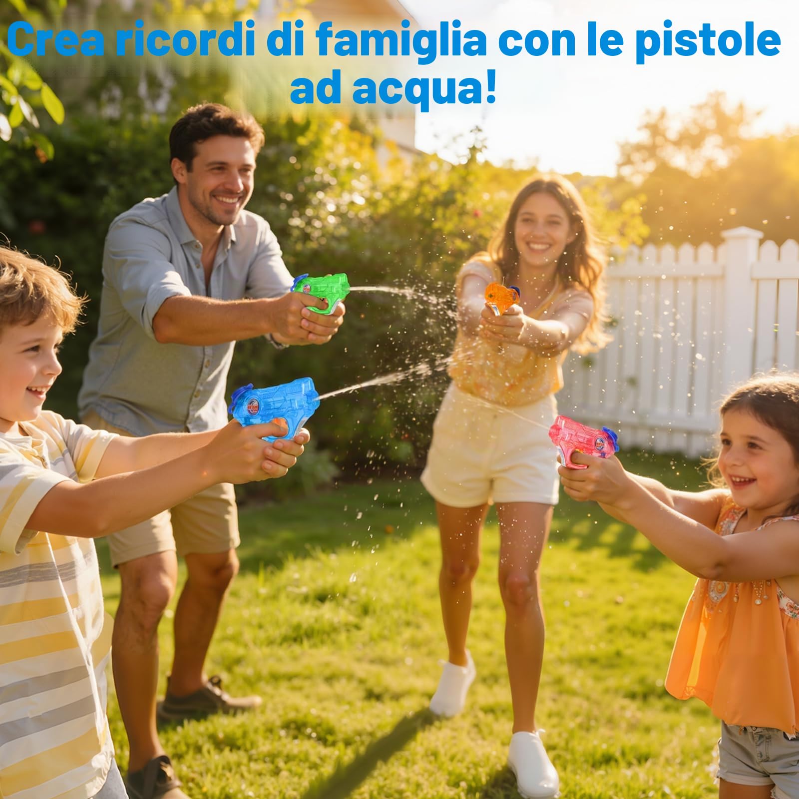 Pistola ad Acqua, 8 Pezzi Mini Pistole ad Acqua per Bambini | Pistole piccole ad Acqua per Adatto Giochi D'acqua Estivi Spiaggia Piscina Giardino, Feste di Compleanno
