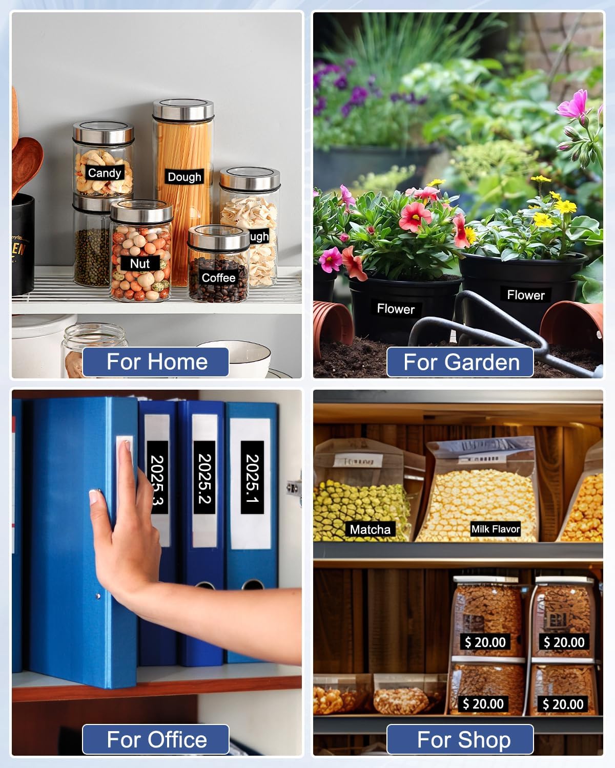 Cruxer 5 Pack Replacement for P-touch TZe-335 TZe335 TZ-335 12mm 0.47 inch White on Black Tape Laminated Label Compatible with Ptouch PT-D200 PT-D210 PT-D400 PT-D450 PT-D600 PT-H100 1230PC Label Maker - Image 7