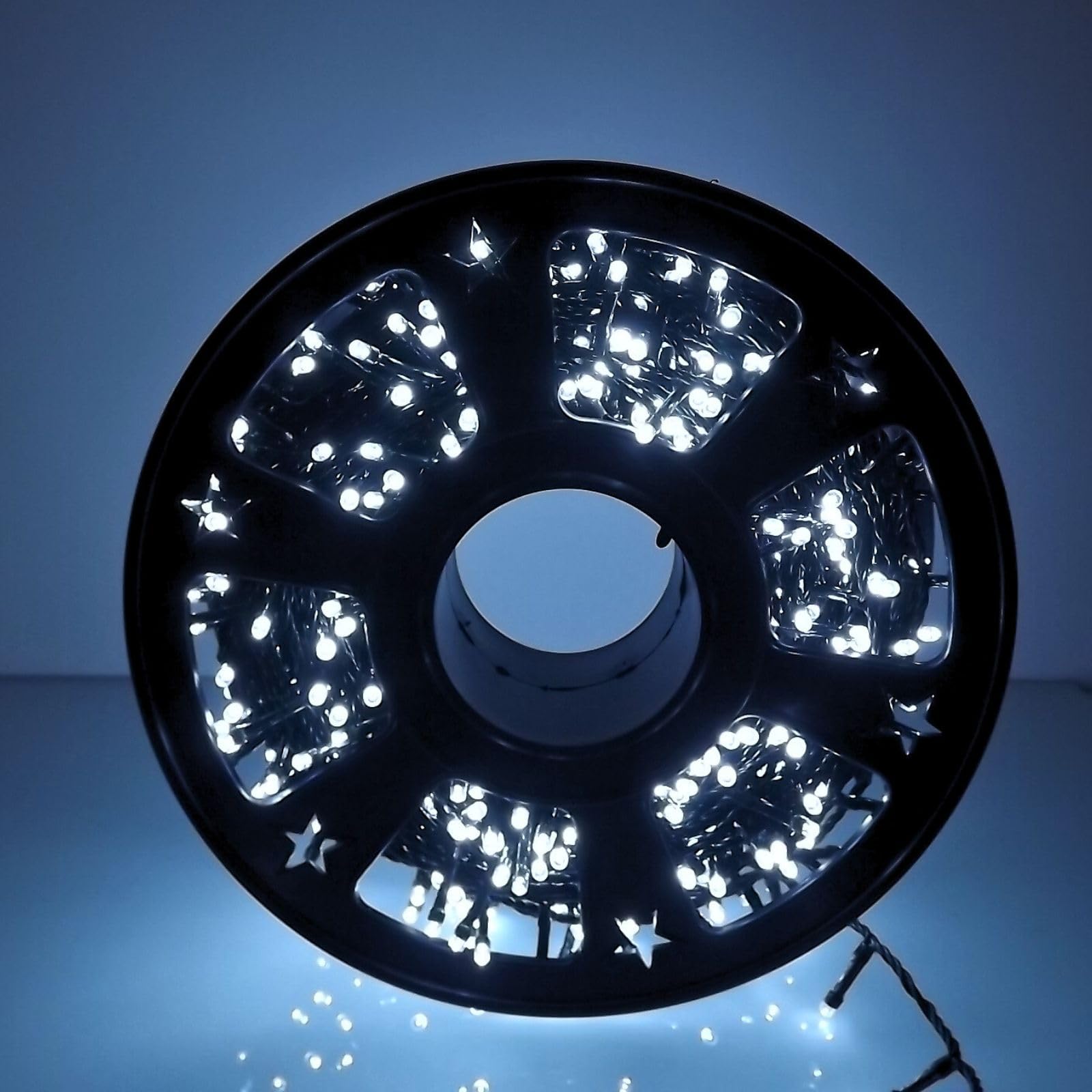 Luccika Catena Luminosa LED Tutti Flash, Cavo Verde 4m, IP44 Interno/Esterno, 31V con Timer, Luci Decorative Natalizie per Giardino e Feste (Bianco Ghiaccio, 50M 1000LED)