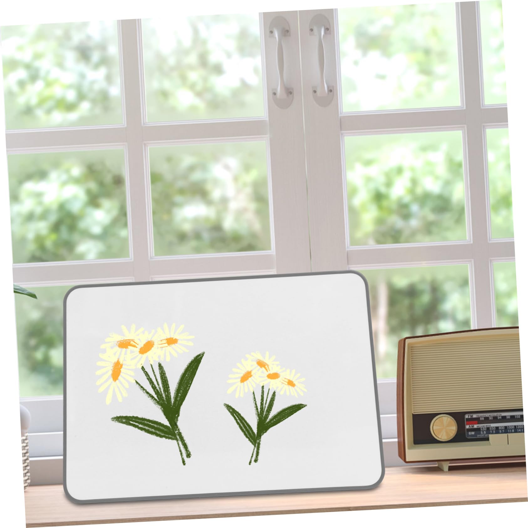 Whiteboard Tragbar Magnetisch Doppelseitig 45x30cm mit Rahmen Trocken Abwischbar für Büro und Unterricht Weiße Metalloberfläche
