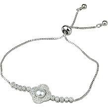 JewelryNanny Cubic Zirconia Slider Bracelet