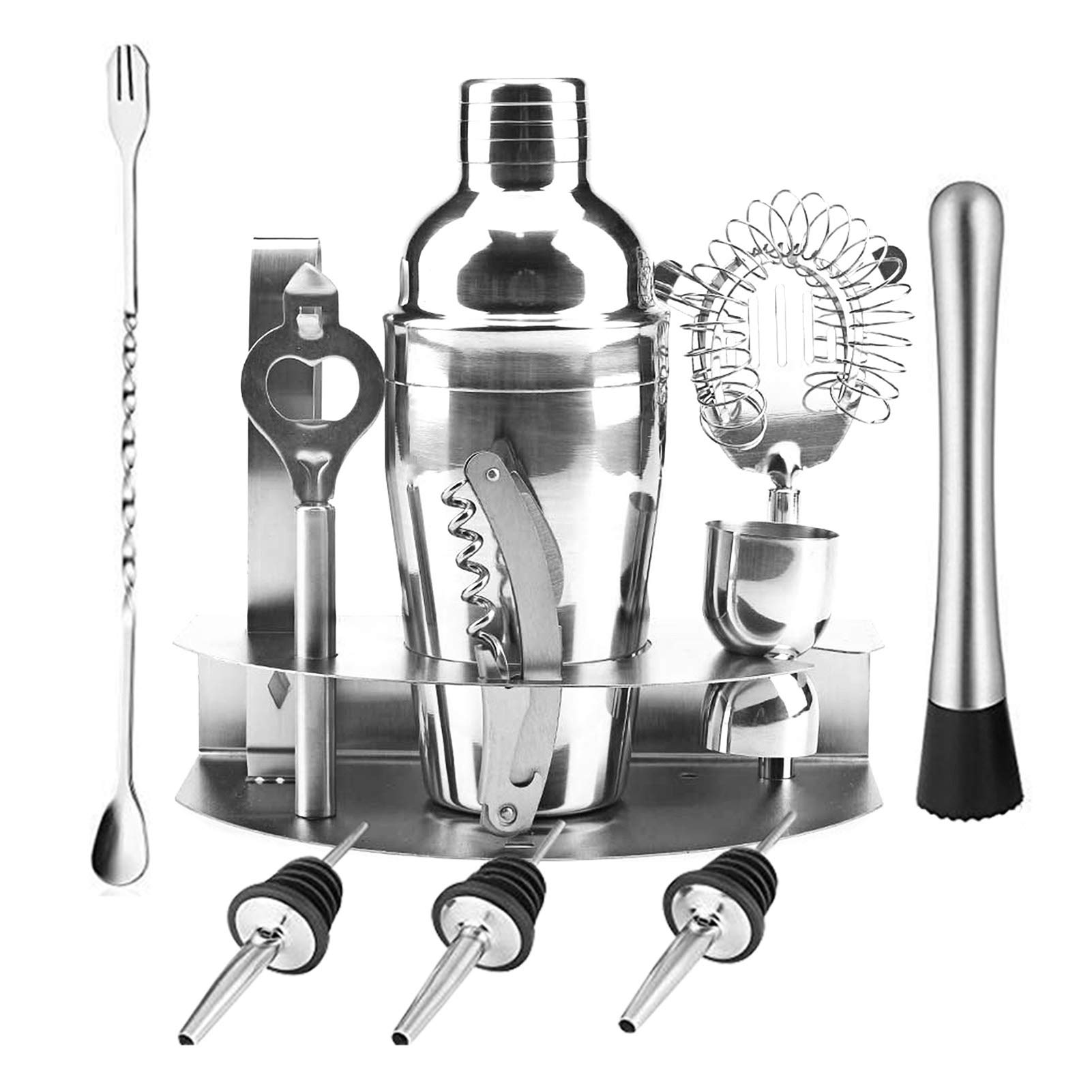 Buy GoolRC 12 PCS Shaker Set with Stand 25.4oz Stainless Steel Mixology