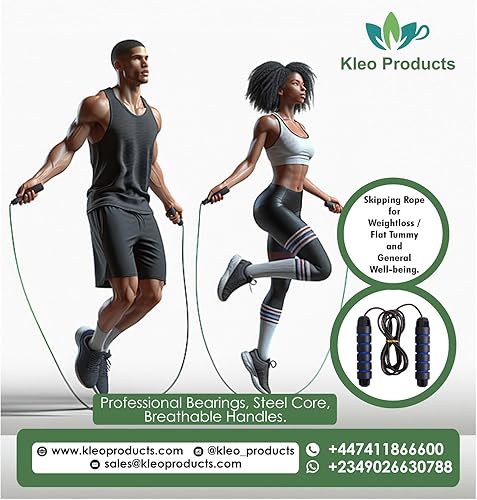 Miniatura 5 de Skipping Rope - Jumping Rope Adjustable For Men Women Kids - Quality skipping Rope Jump Rope For Exercise - Home Workout - FreeDelivery - Gym