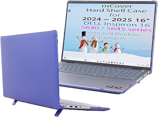 mCover Case Only Compatible with 2024~2025 16" Dell Inspiron 16 5640 5645 Series Clamshell Windows Laptop PC (NOT Fitting Any Other Dell Models) - Blue