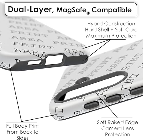 Miniatura 8 de Hybrid Clear Phone Case for Apple iPhone 12 Mini, Vintage Radio 2 Print, Sturdy Backface with Soft Cushioned TPU Sides, Print in USA