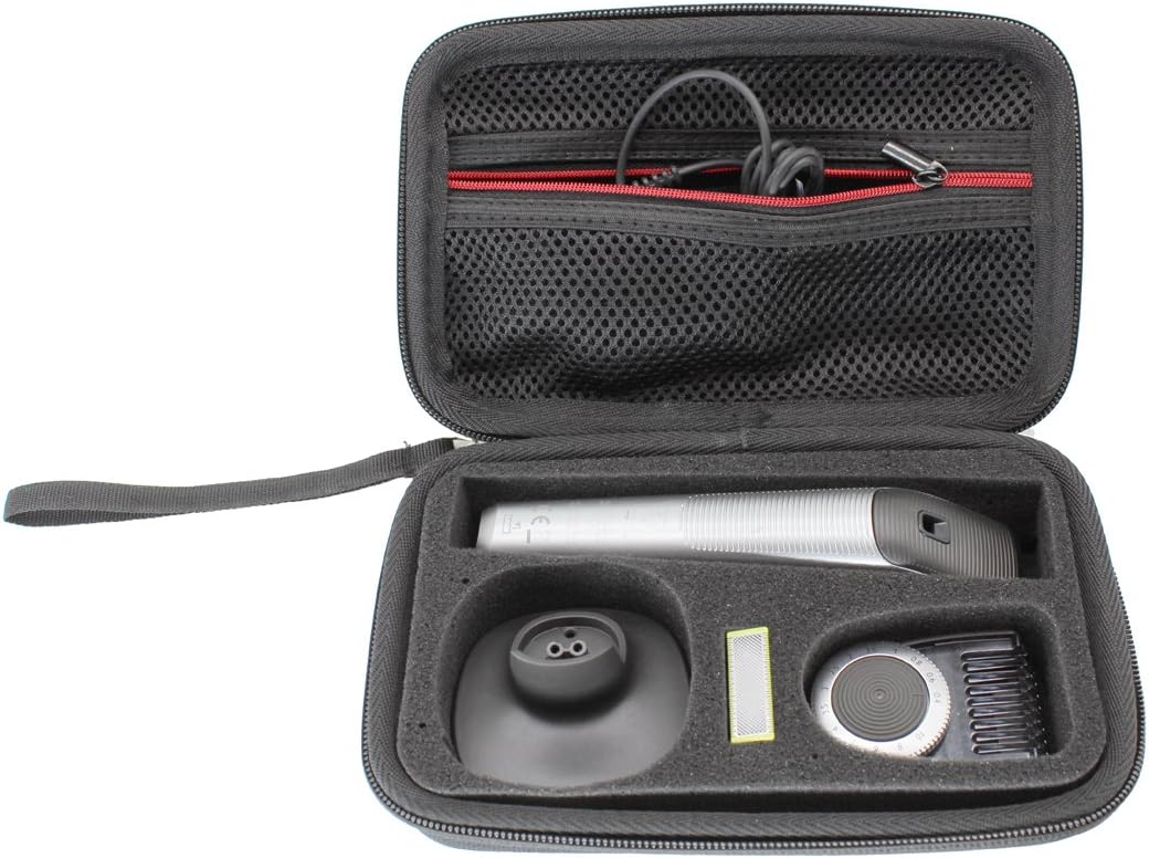 Hard Protection Carry Case Travel Storage Bag for Philips Oneblade Pro Hybrid Trimmer & Shaver QP6520/70 by VIVENS