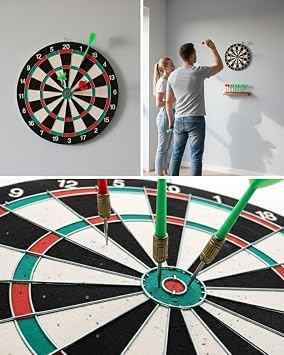 YamanHobi 17  n  Dart Tahtas  4 Metal Dart Oku