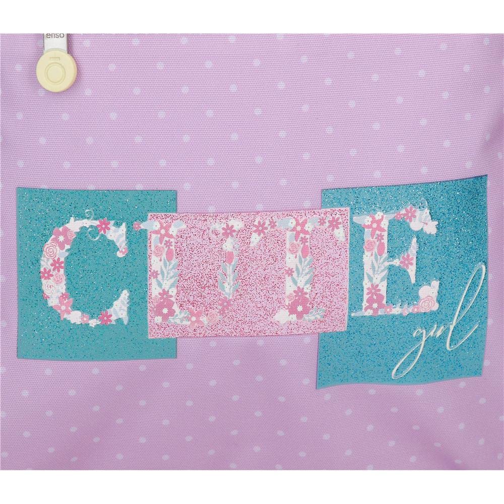 Enso Cute girl Mochila Escolar para Portátil 15,6" Morado 32x42x14 cms Poliéster 18,82L