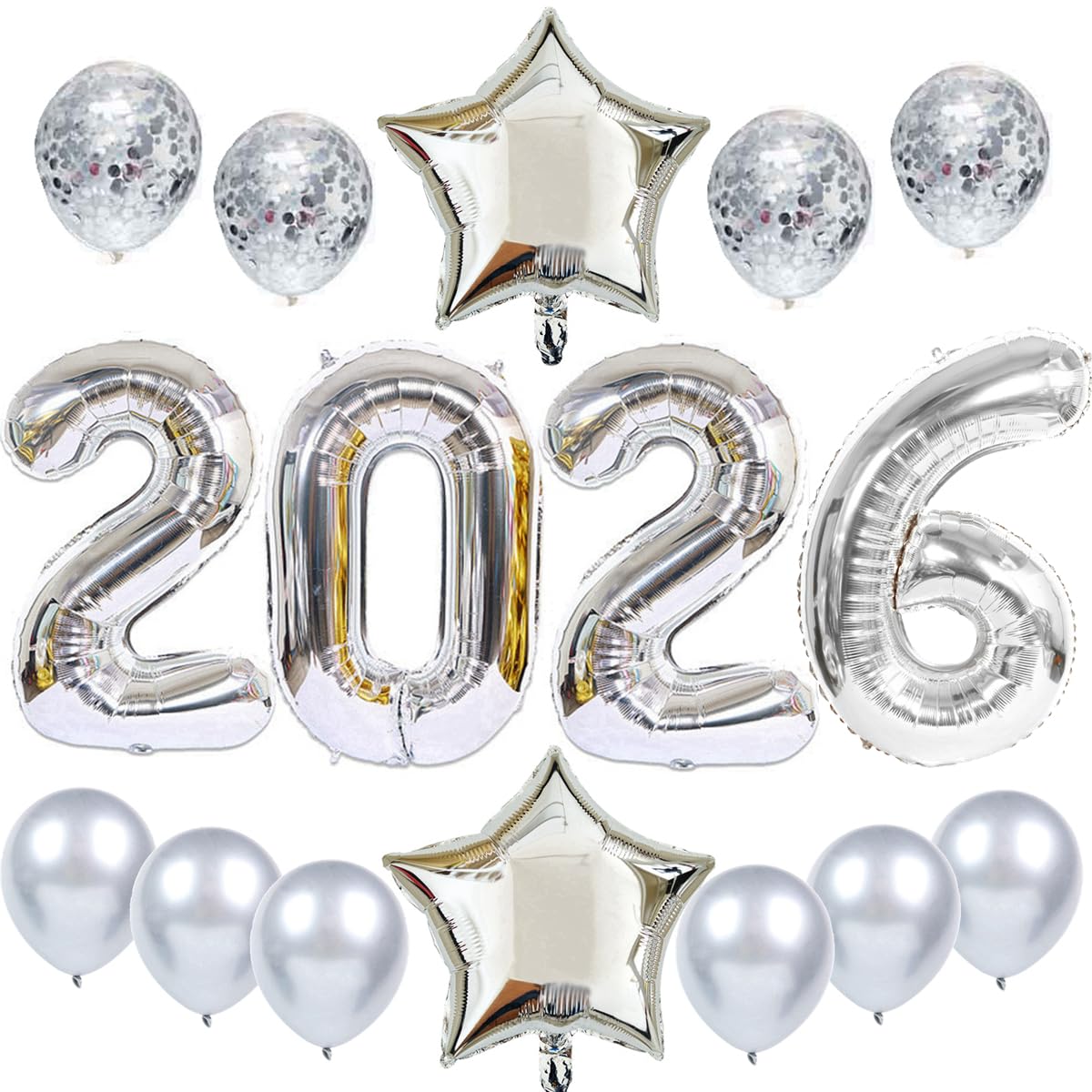 2025 Foilballoon Happy New Year Décoration Nouvel An Ballon Happy New Year, Chapeau Avec Nappe à Yeux - Noir/doré Nouvel An - Décoration De Fête Du Nouvel An