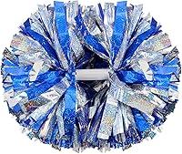 Vista 15 de Hooshing - Paquete de 2 pompones de animadora con mango tipo bastón, pompones para espíritu de equipo, deportes, bailes, animación, para niños, Negro