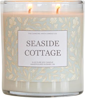 The Dancing Wick Candle Seaside Cottage Candle