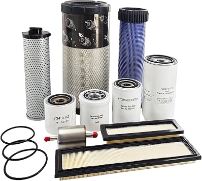 7386224 Filter Kit Compatible with Bobcat S62 S64 S66 S76 Skid Steer Loaders & T62 T64 T66 T76 Track Loaders | Replaces 7386225 7414582 7336334 7319444 7343102 7348032