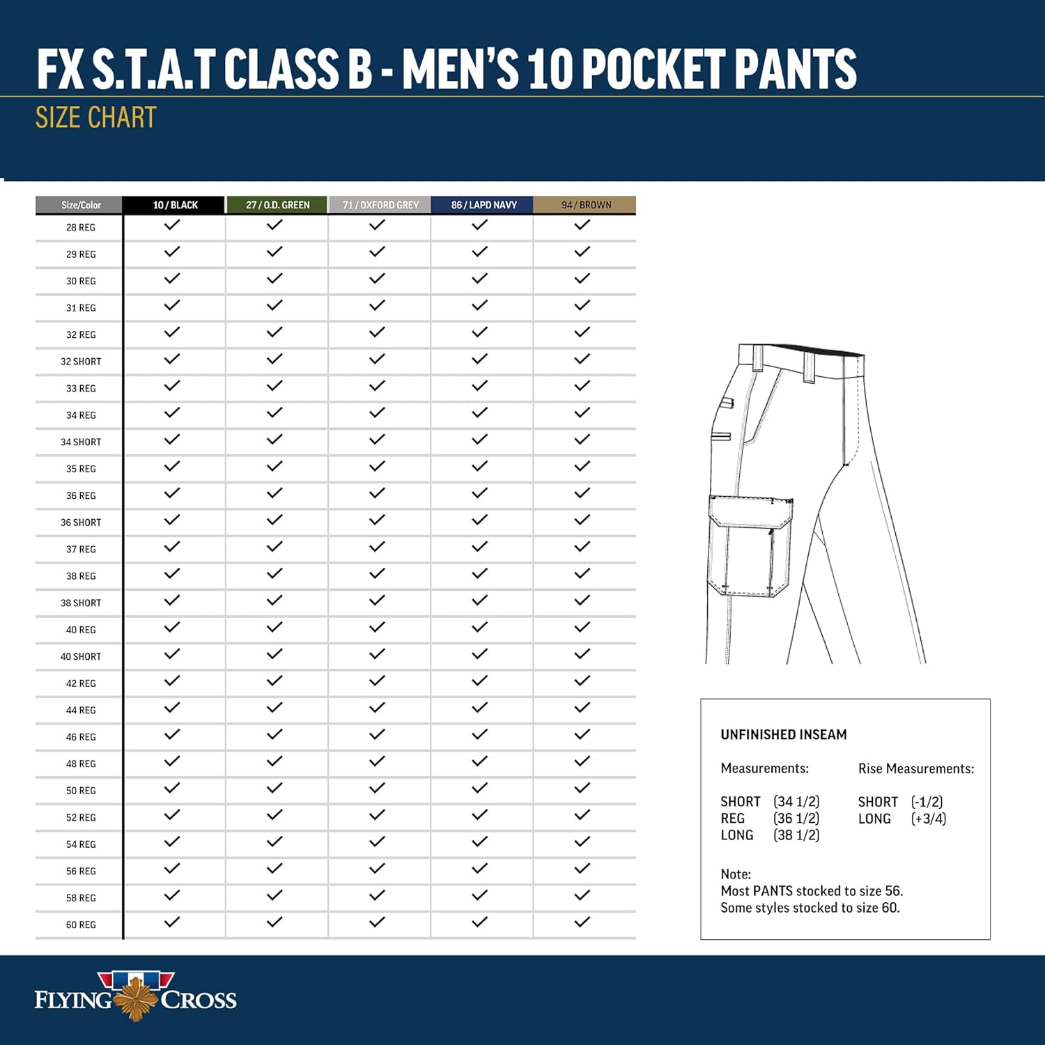 Flying Cross FX Flex Class B Men’s Pants - Mini Rip-Stop Stretch Fabric, 10-Pocket Design, 360° Comfort Law Enforcement Pants