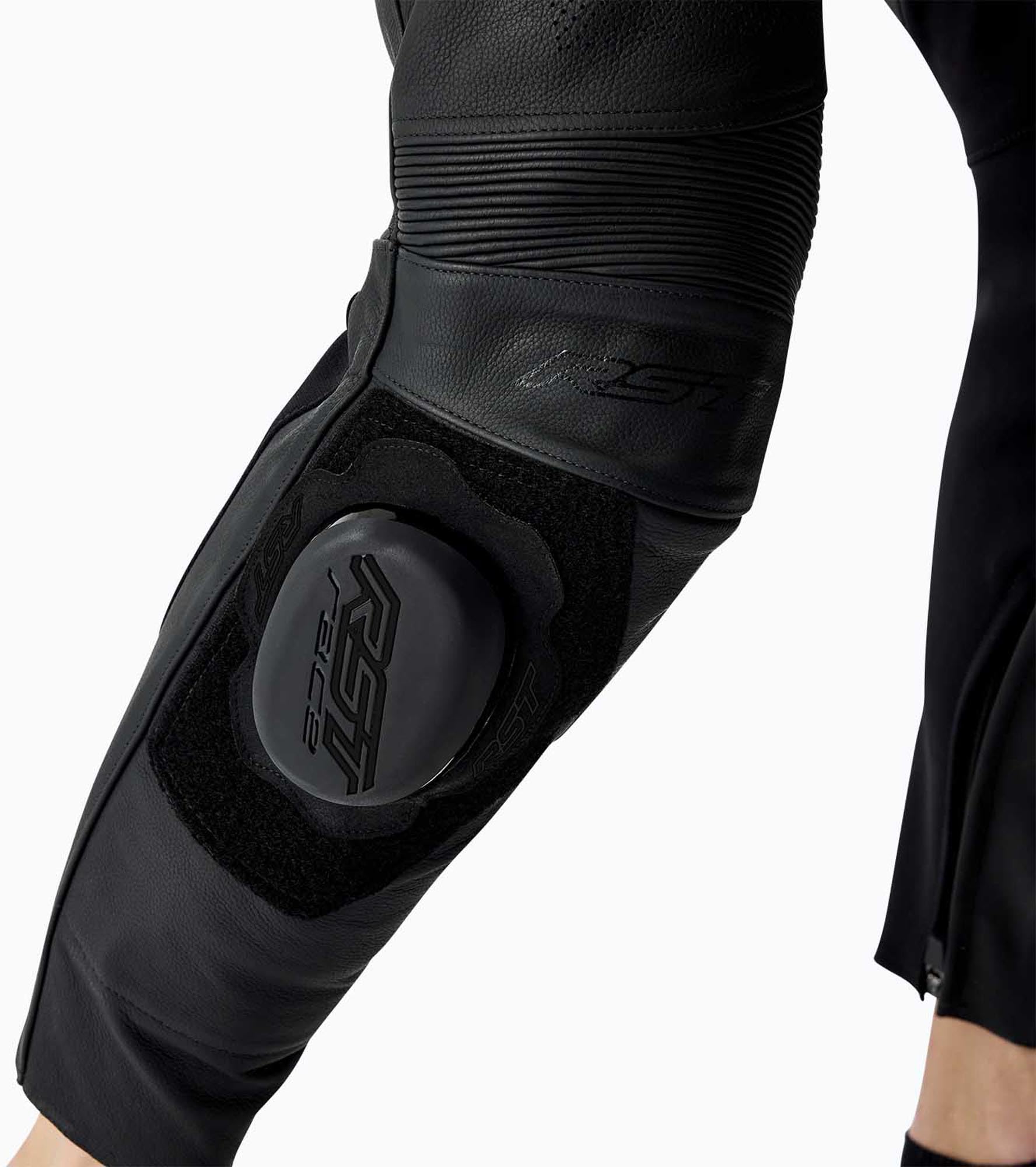 RST S1 D3O Pantaloni in pelle da motocicletta perforati, Short 2XL