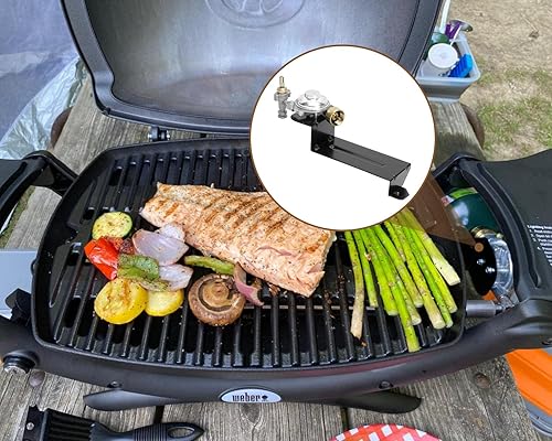 Miniatura 6 de 64866 Regulador de válvula de parrilla de gas para parrilla de gas Weber Q1000 serie Q1200, piezas de repuesto de regulador de parrilla para Weber