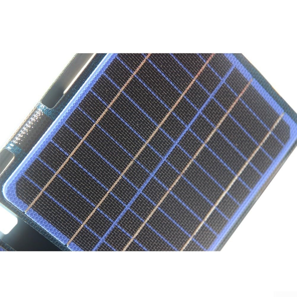 Cargador de panel solar plegable de 30 W con QC3.0 y PD3.0, ETFE monocristalino IPX6 impermeable energía portátil para camping, senderismo y aventuras al aire libre (30 W - azul - tipo C)