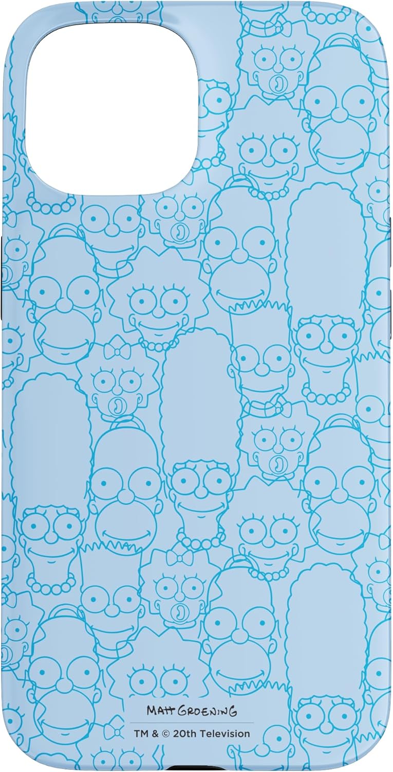 iPhone 13 The Simpsons Springfield Characters Print Case