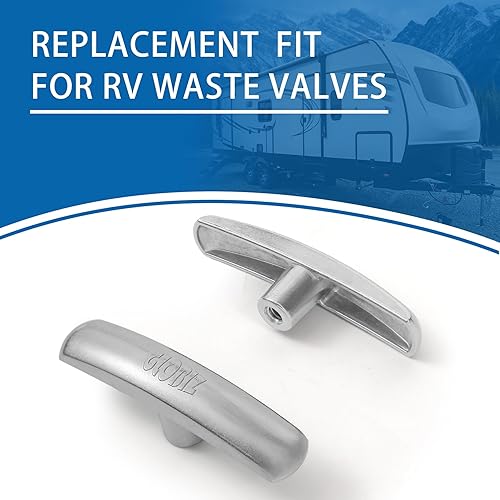 Miniatura 9 de Manijas de válvula de alcantarillado RV de repuesto para válvula de tanque negro de 1 1/2 pulgadas, 2 pulgadas y 3 pulgadas, compatible