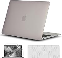 Vista 25 de GVTECH Funda para MacBook Air de 13 pulgadas (2010-2017) A1369 A1466 carcasa rígida de plástico, carcasa negra