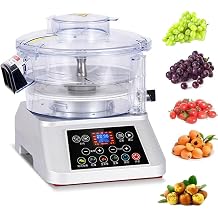 Electric Grape Peeler, Auto Rotating Grape Skin Peeler, with Smart Display, Multi-Gear Adjustment, Easy Clean for Home & Commercial Use for Grapes,Cherry Tomatoes,Blueberries Silver