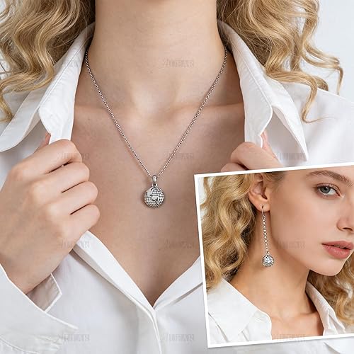 Miniatura 5 de AUEAR, Paquete de 100 dijes de globo de plata con forma de globo terráqueo de aleación Golbe para hacer joyas, pulseras, collares, suministros para