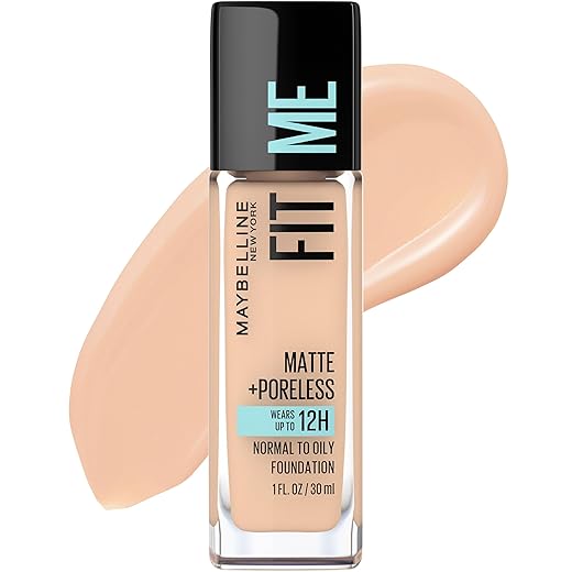 Maybelline Fit Me Matte + Poreless Foundation, Creamy Beige