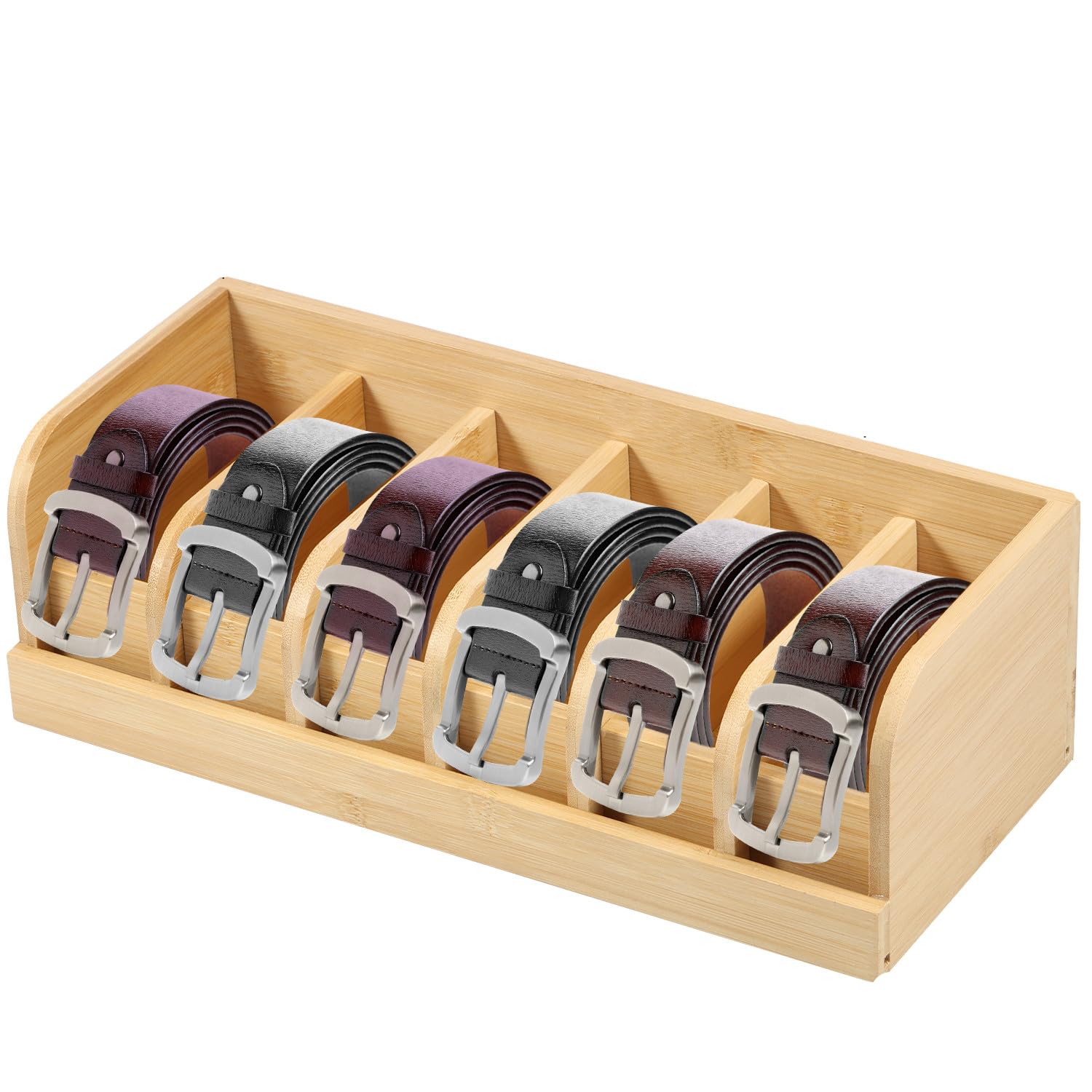 tie and belt organizer box