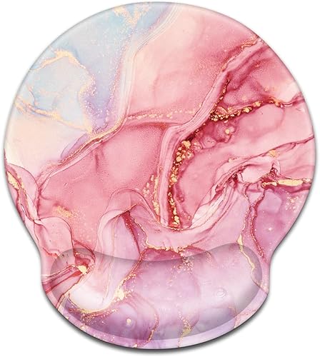 WAVEYU Alfombrilla de mouse ergonómica con soporte de muñeca, alfombrilla de mouse de oficina con reposamuñecas, alfombrilla de mouse para