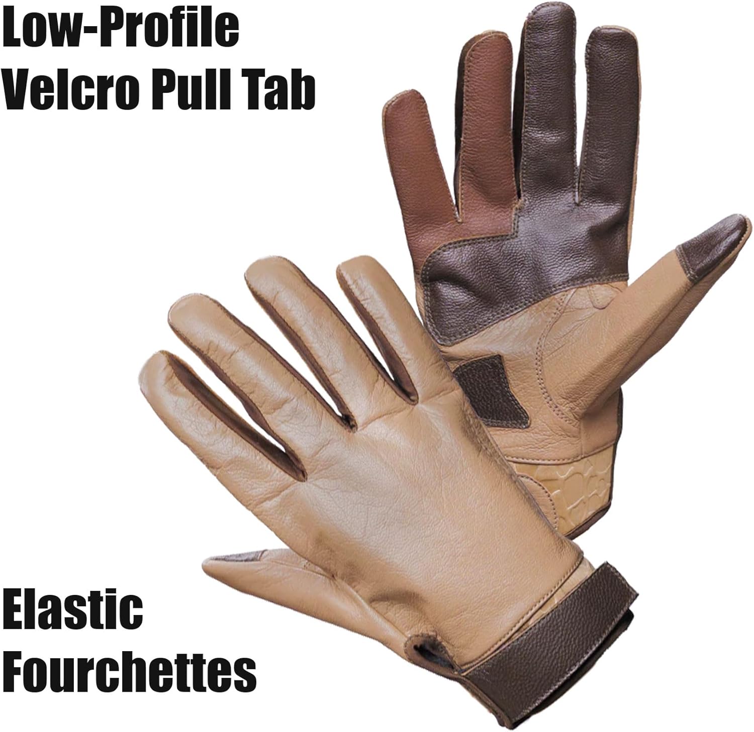 Glacier Glove Unisex Pursuit Windproof Durable Elastic Leather Gloves with Secure Velcro Pull Tab - for Hunting & Shooting
