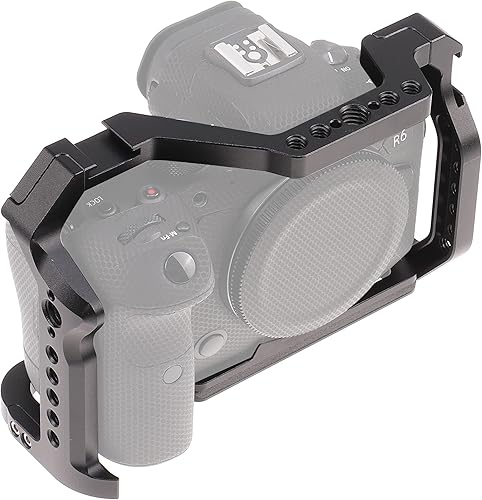 Miniatura 11 de Jaula Z5 Z6 Z7, jaula de cámara Hersmay con mango superior para Nikon Z5/Z6/Z7/Z6II/Z7II sin espejo con zapata fría, mango ARRI agujeros