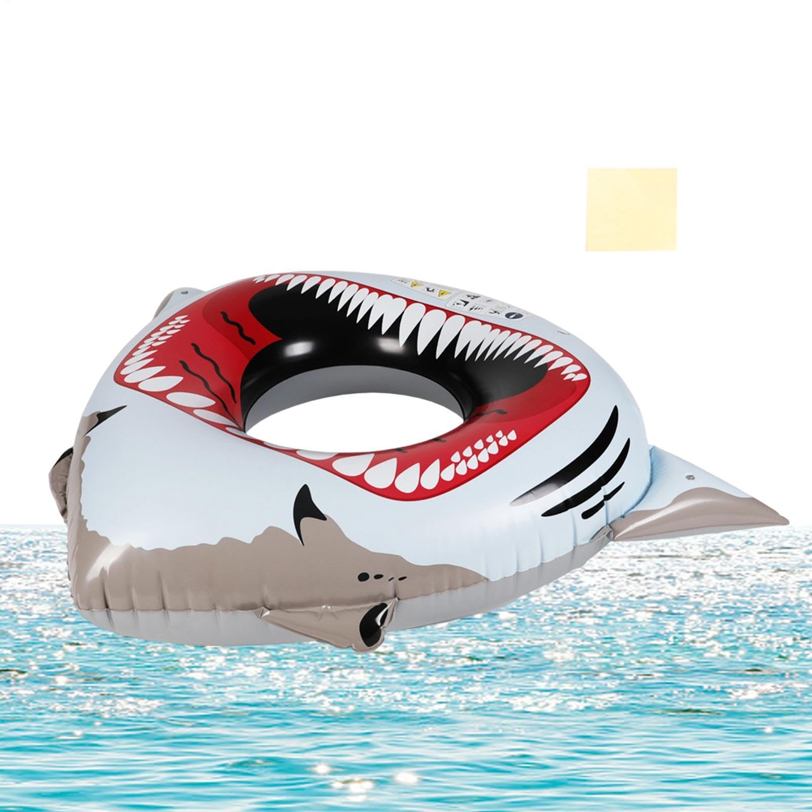 Squalo gonfiabile, grande giocattolo gonfiabile per piscina