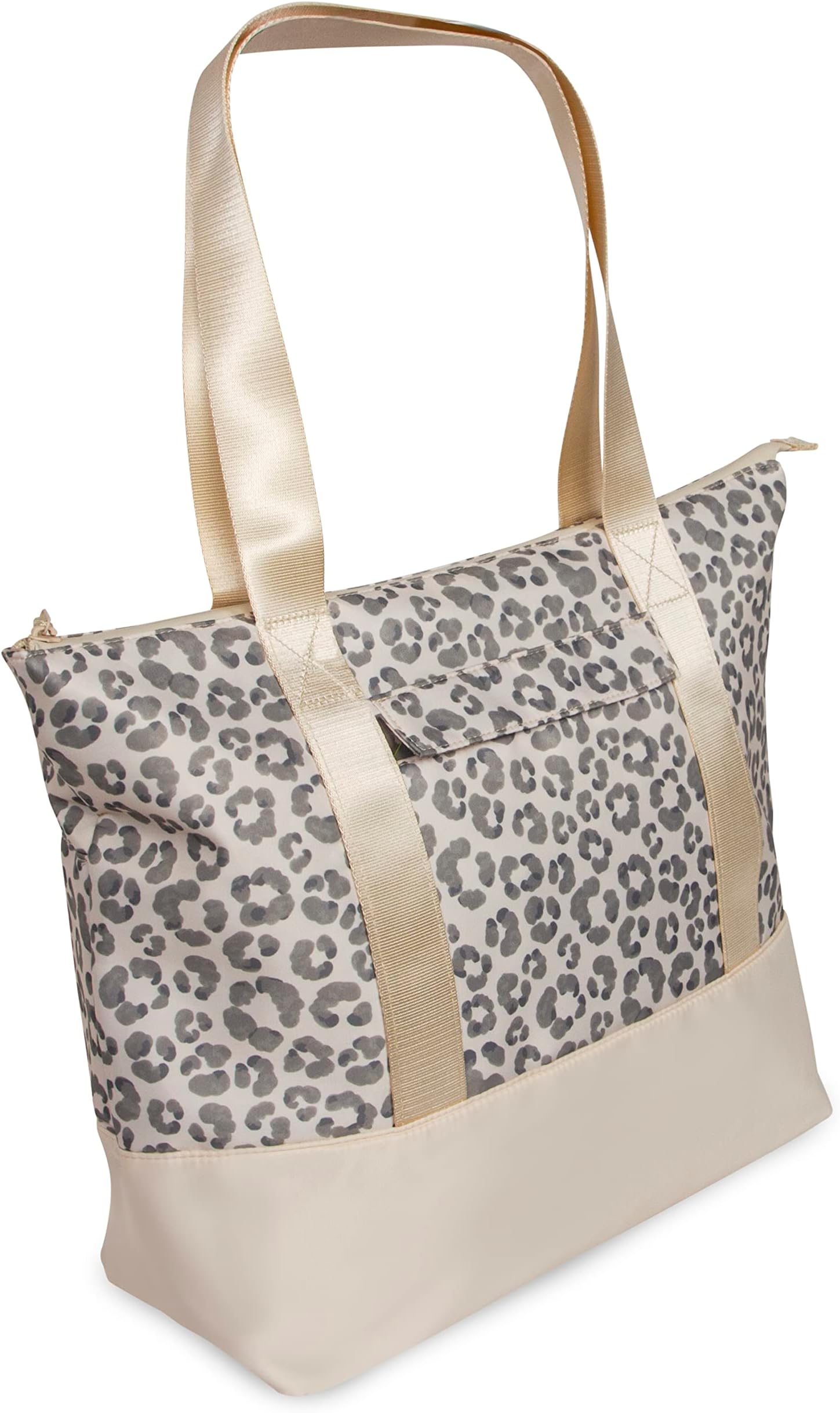 ShedRainTrendy Waterproof Tote Bag with zipper - travel bag w/trolley sleeve; great for college, commuters, nurses, teachers