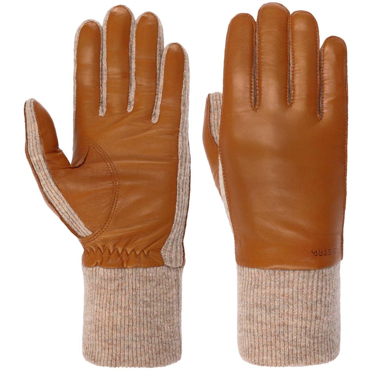 Hestra Jeanne Gloves Women - leather with lining Winter Autumn-Winter - 7 1/2 HS brown