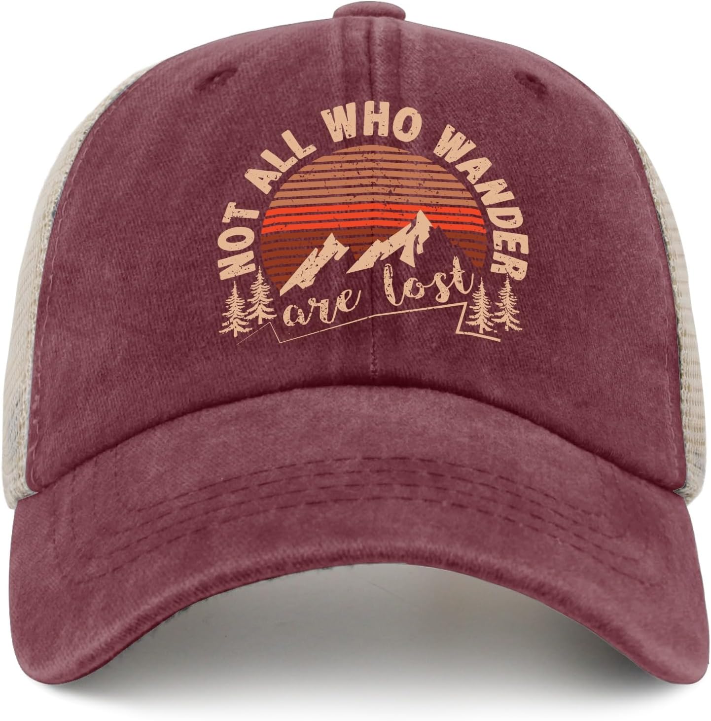 Not All Who Wander are Lost Sun Hat USA Cowboy Hat Men's Hats & Caps Gifts for Boyfriends Outdoor Hats