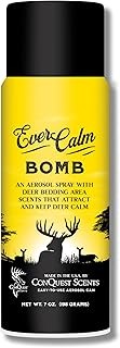 Conquest Scents EverCalm Deer Scent Bomb – Deer Attractant Spray & Calming Scent, All-Season Effectiveness, Versatile Hunting Aerosol Canister