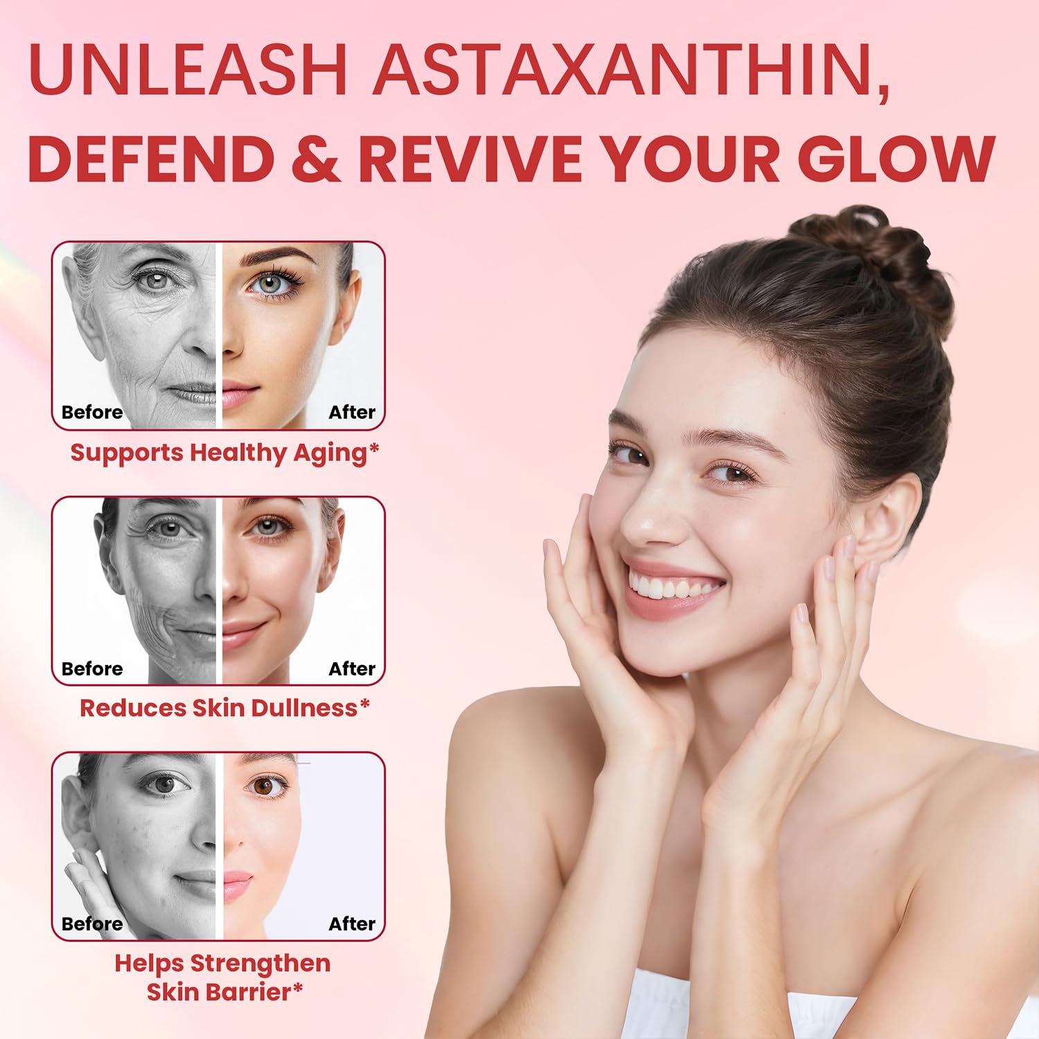 Premium Astaxanthin 12mg Supplements - Natural Microalgae Antioxidant for Skin, Eye & Immune Health - Non-GMO, Triple Strength, 120 Softgels (4 Month Supply) — Amazon image 4