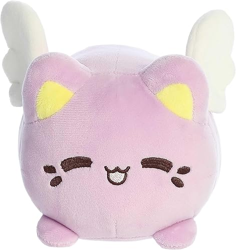 Miniatura 2 de Aurora Valentine Meowchi - Paquete de 2 piezas de felpa de 7 pulgadas, corazón de caramelo de lavanda y menta