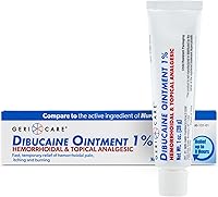 Vista 1 de GeriCare Dibucaine Hemorroid Ungüento 1% Alivio del Dolor Crema para Hemorroides Analgésico Hemorroidal y tópico Alivio rápido de ardor