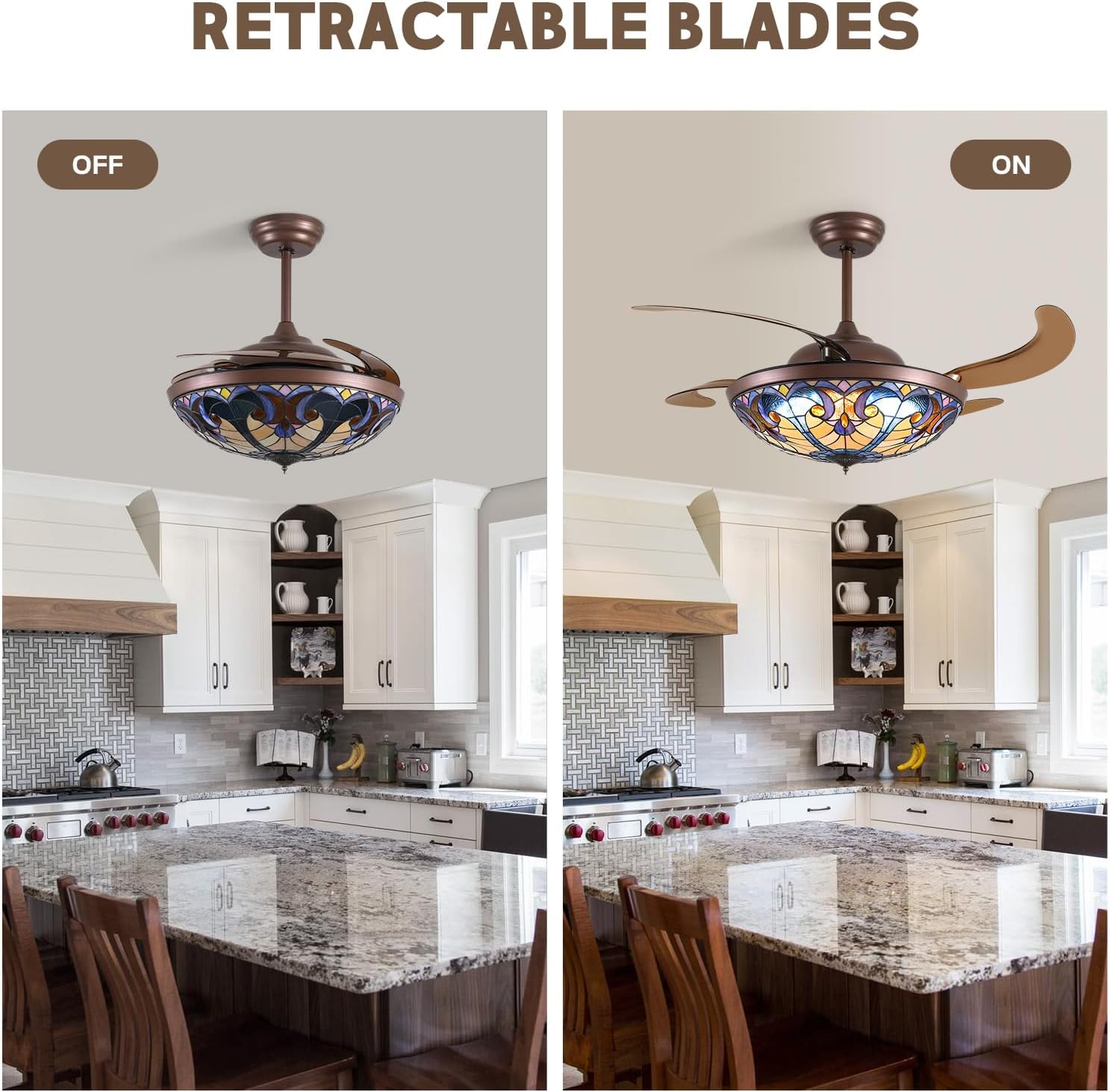 Image showing the dimmable LED light with color temperatures from 800K Warm Light to 6500K Cool Light, and a brightness slider.