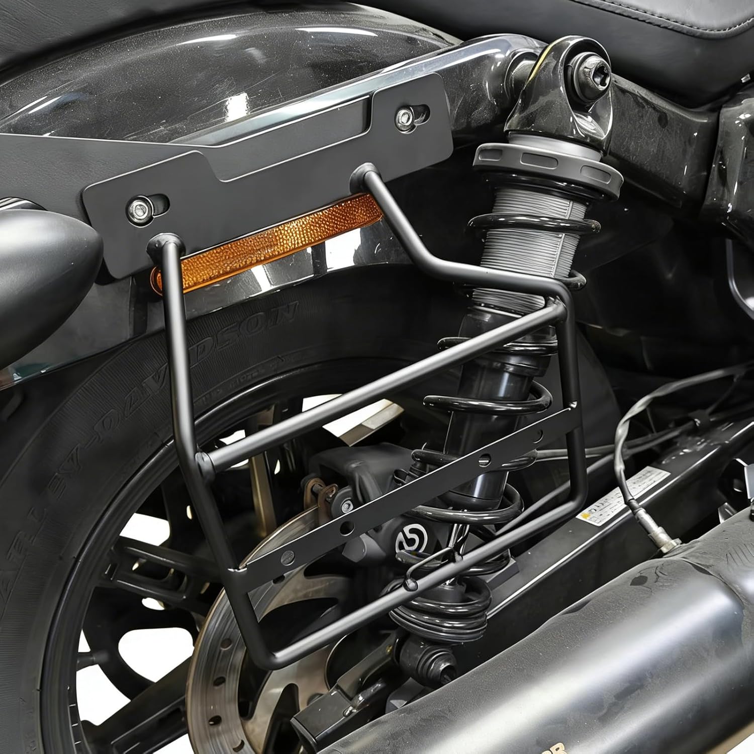 Motorcycle Saddlebag Support Brackets Side Mount Support Bar for Harley Nightster 975 Special 2022 2023 2024 2025 Storage Bag Bracket Holder Accessories