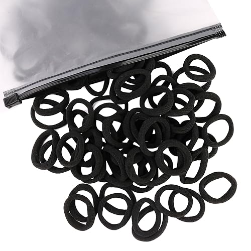 100 ligas para el cabello para niños, nailon suave para bebés, bandas sin costuras, accesorios para coletas de caballo para niñas pequeñas,