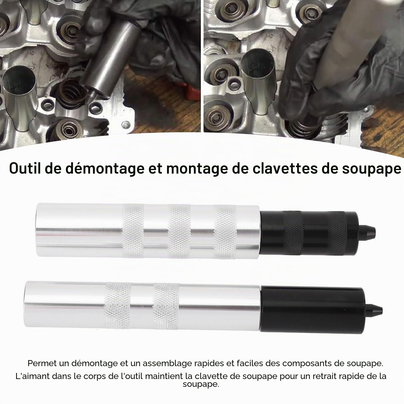 Soupape Keeper Remover Installer Kit de Haute Qualité en Alliage D'aluminium Soupape Ressort Compresseur Outil pour Les Frais Généraux Moteurs Voitures Motos Navires 36050