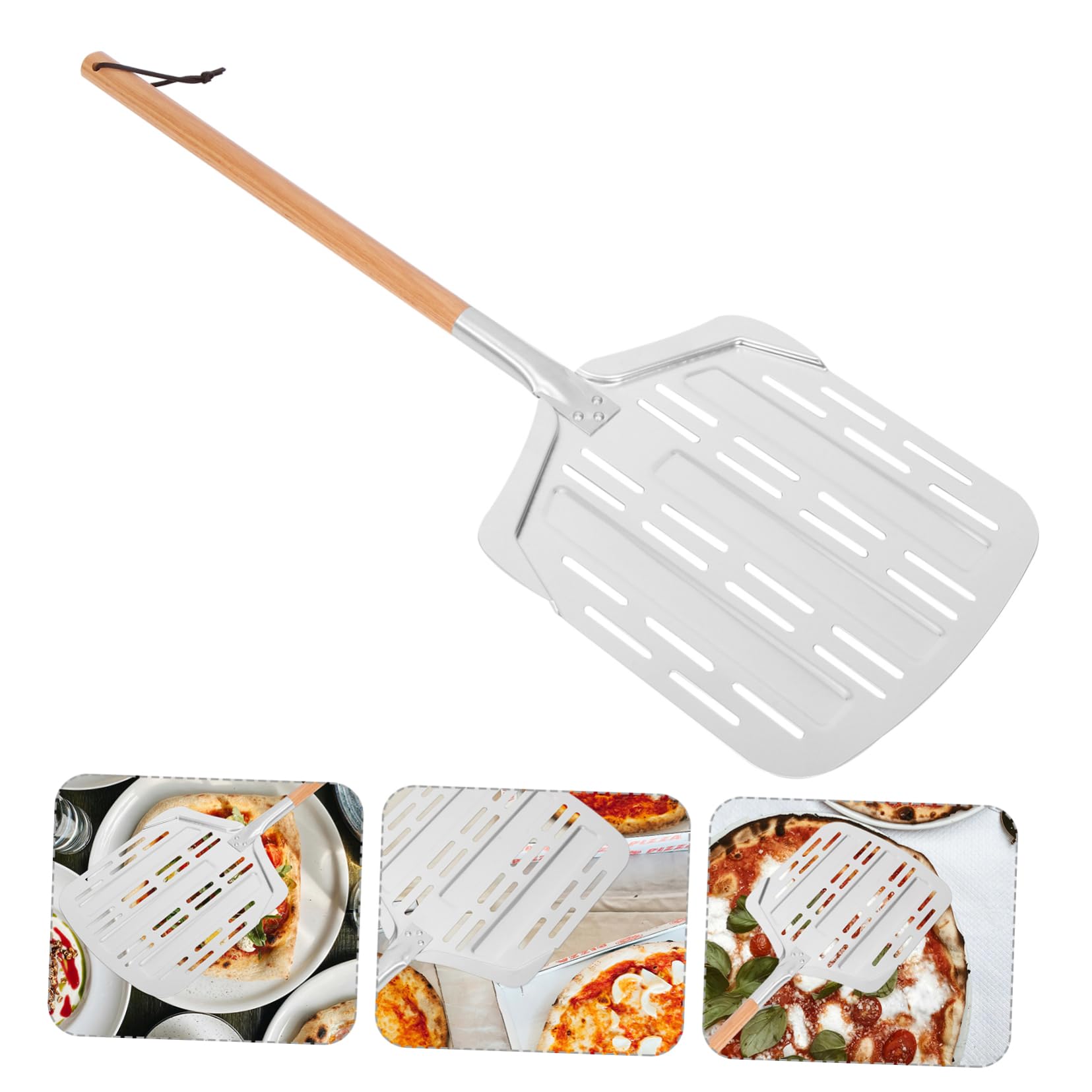 Pala per Pizza in Inox Spatola per Piastra Paletta Multifunzione per Alimenti Paletta per Servire Cibo Utensile da Cucina Riutilizzabile