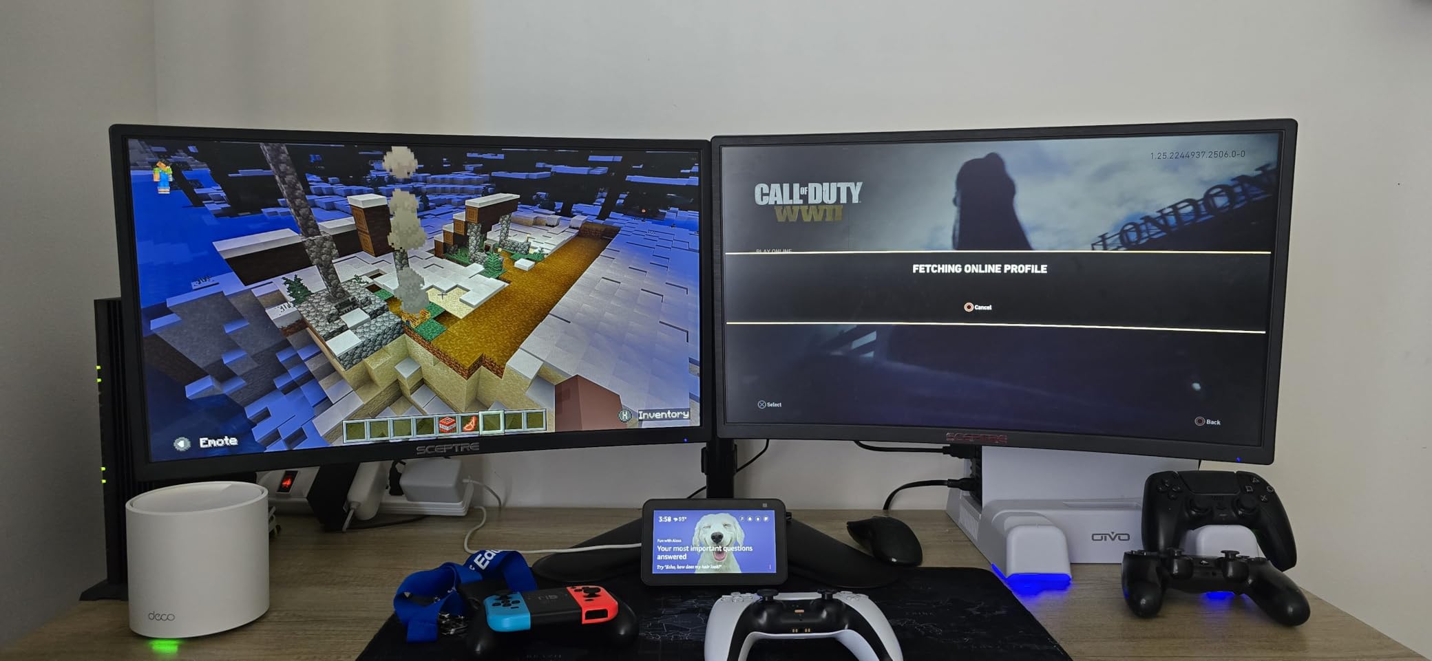 Sceptre Curved 24-inch Gaming Monitor 1080p R1500 98% sRGB HDMI x2 VGA Build-in Speakers, VESA Wall Mount Machine Black (C248W-1920RN Series)