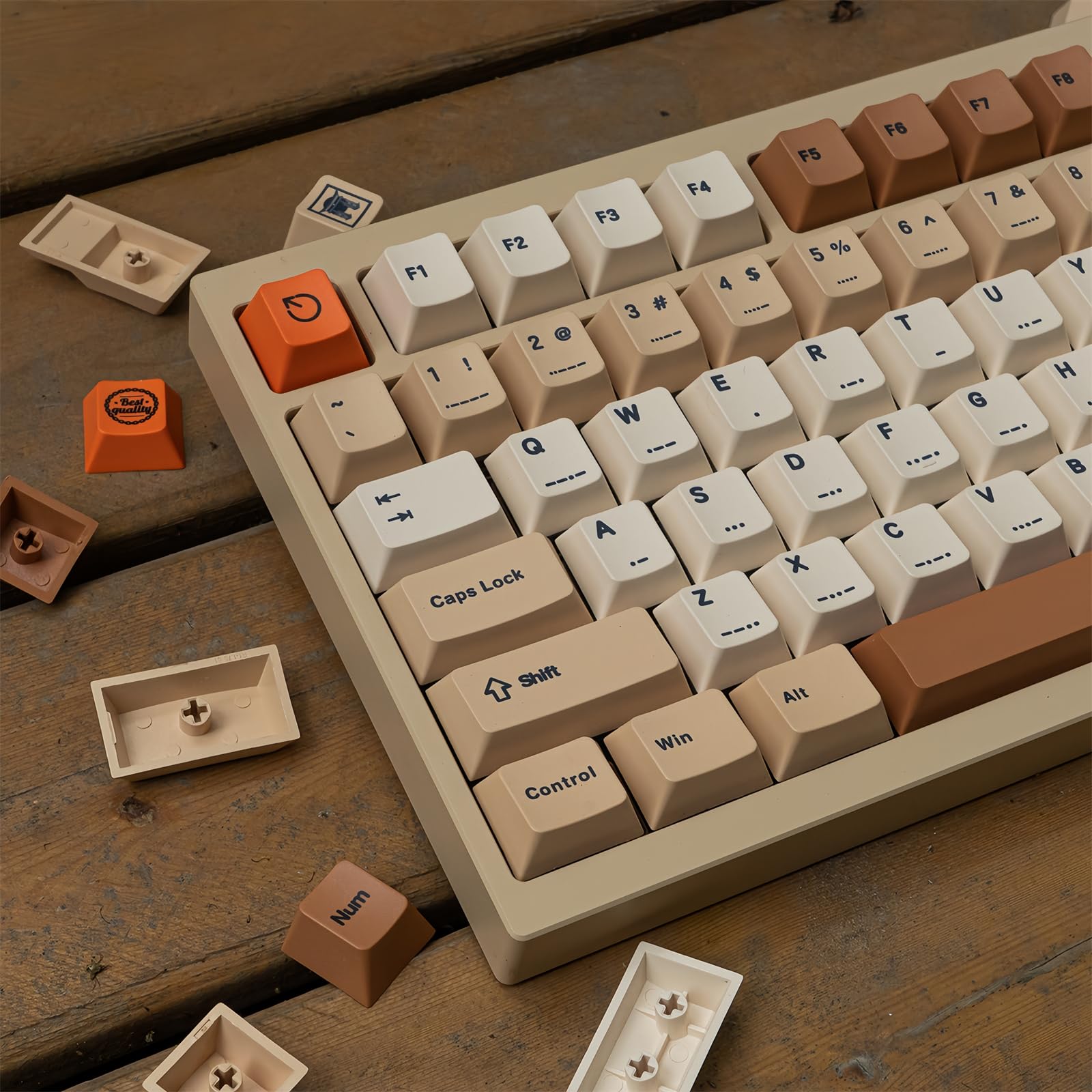 Cherry Profile PBT Retro 80s キーキャップ セット Amazon.co.jp: ZMX PBT レトロキーキャップ チェリープロファイル 厚手