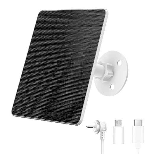 5W Solar Panel Charger for Security Cameras