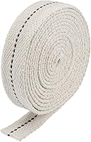 Vista 16 de MECCANIXITY Mecha de lámpara de aceite de 1/2 pulgada de ancho plano de 6.5 pies de algodón con puntada negra para iluminación de quemador