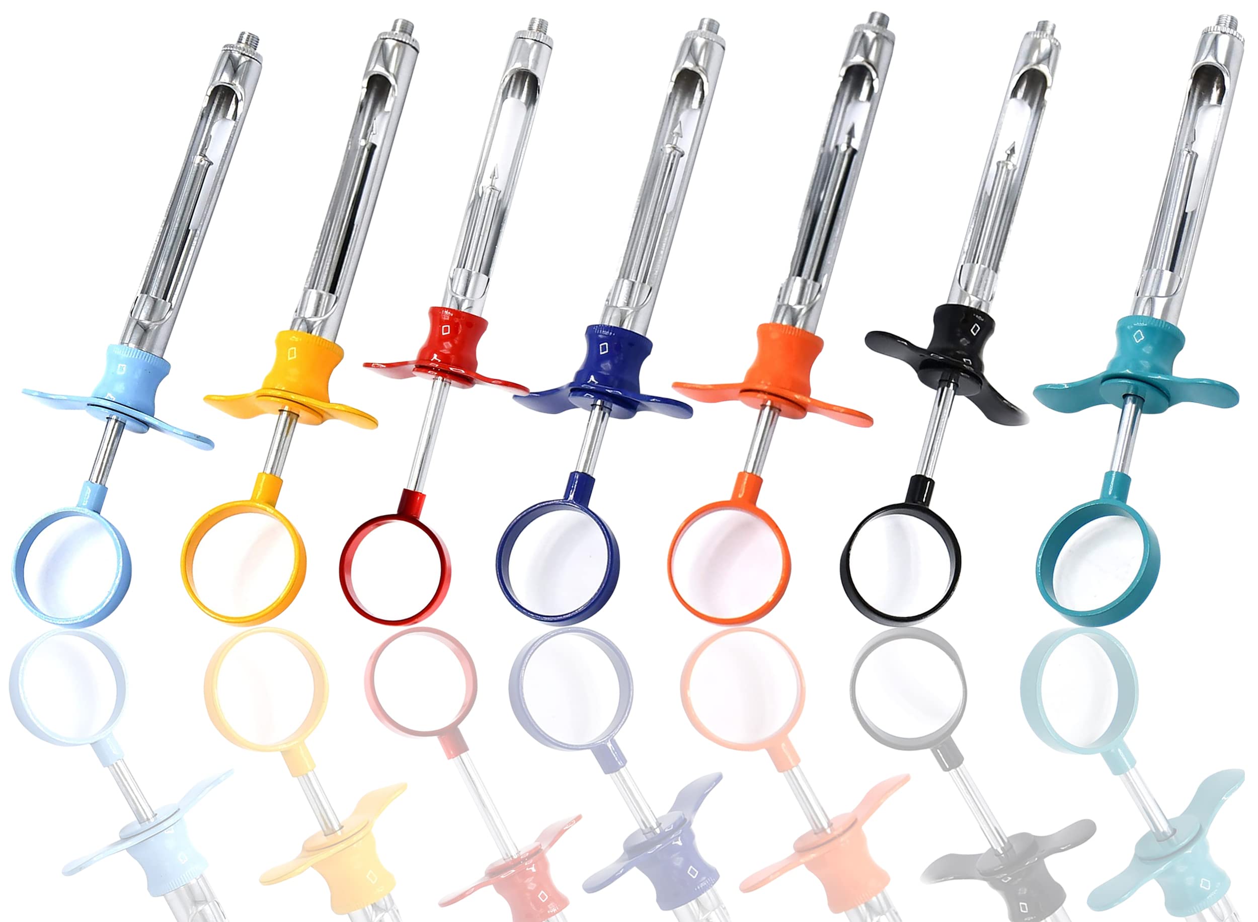 AAProTools Dental Syringe 1.8ml Set of 7 Stainless Steel Dental Instrument (7 Color)