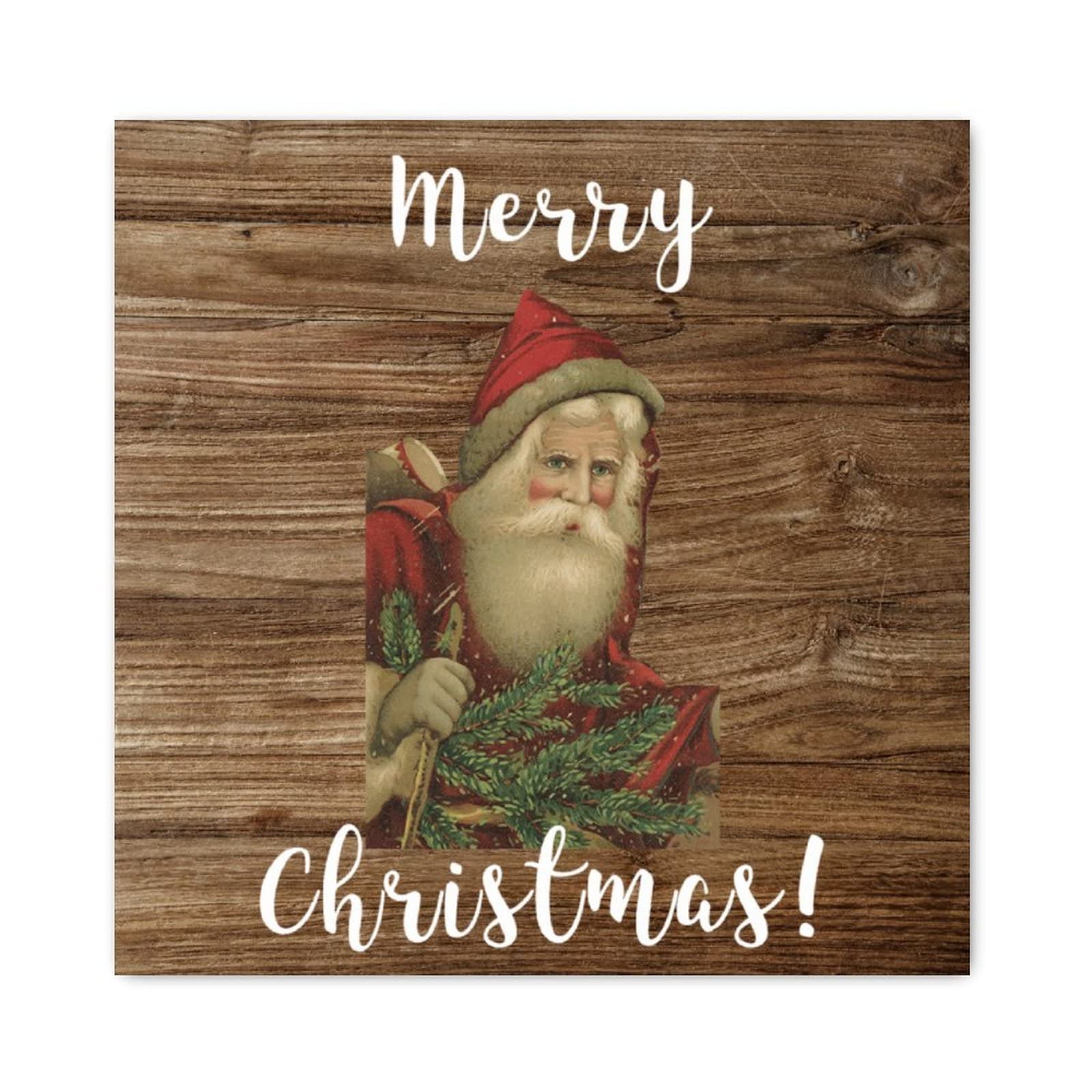 Panneau de Noël en bois suspendre 40cm plaque décoration maison salon chic